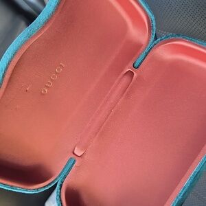 VIntage Gucci  Green Clamshell Case